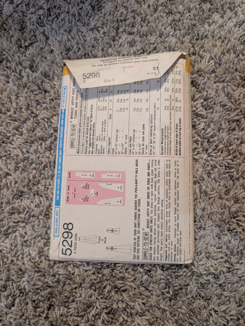 Vintage Simplicity Pattern - Picture 2 of 3